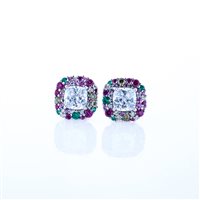 Earrings Woman in Silver Zircone FGOR00880